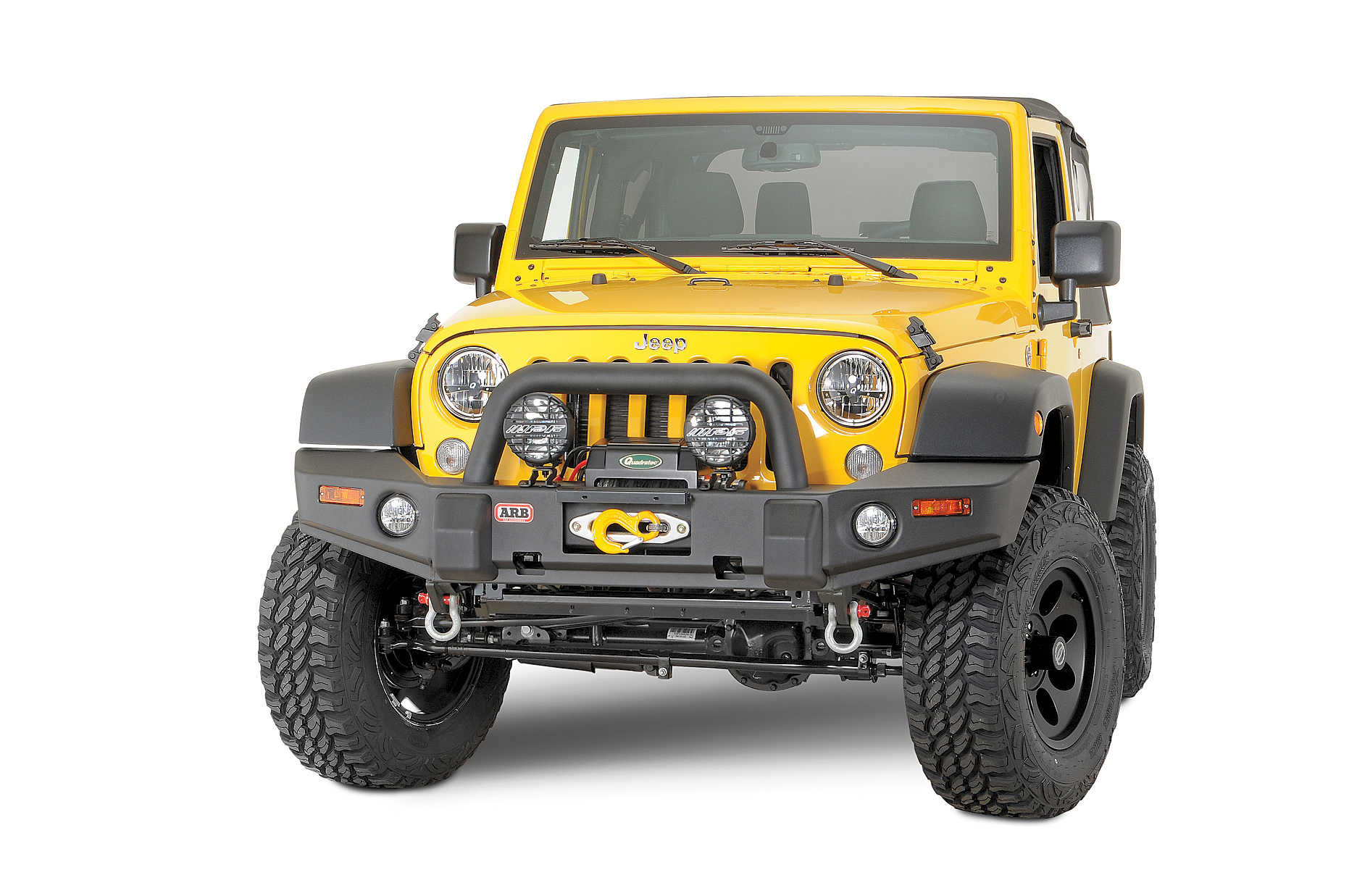 JEEP JK ラングラー フロント バンパー ショートタイプ バー付き