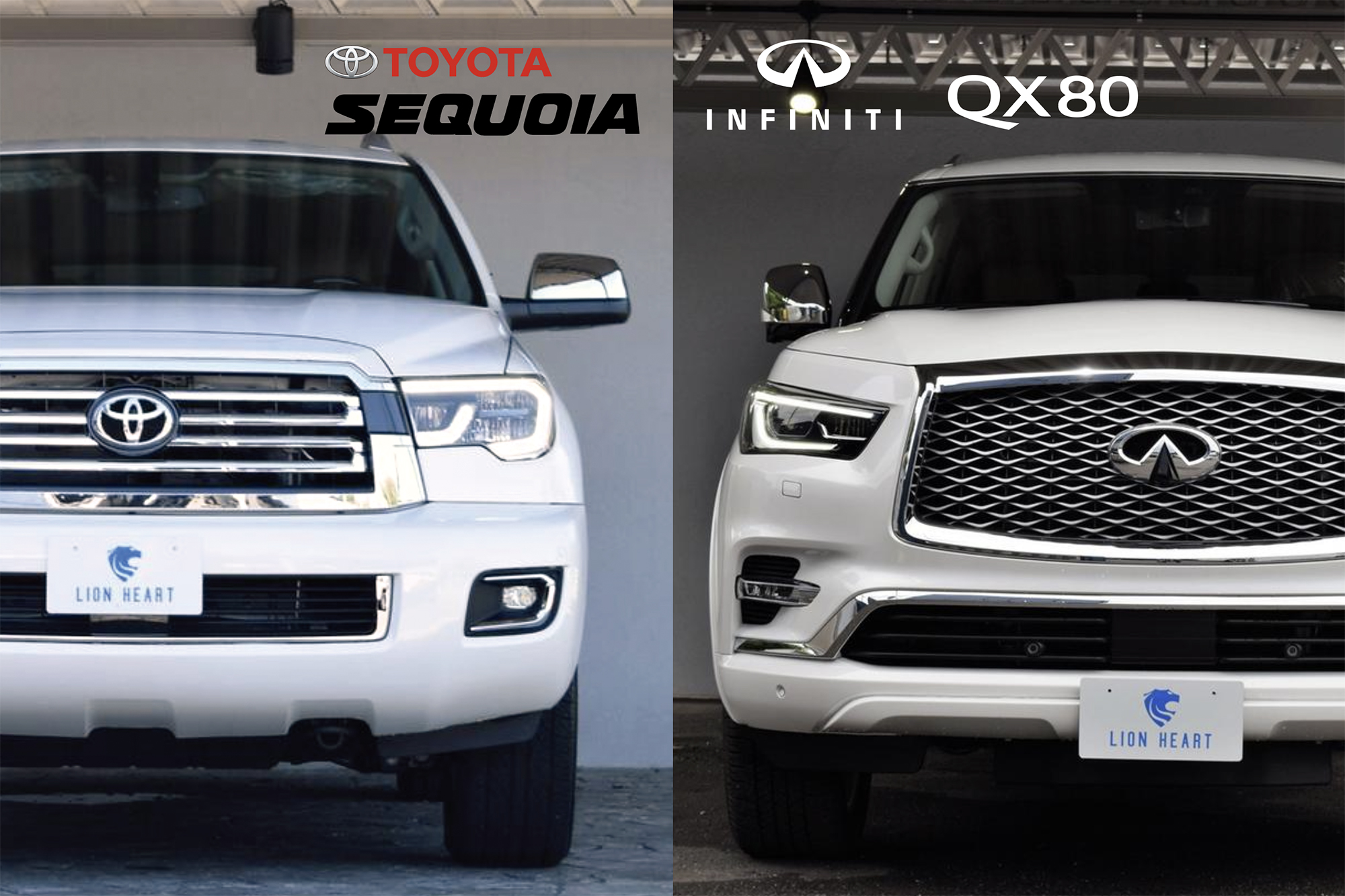 Us Toyota セコイアとインフィニティqx80を比較してみました ライオンハート