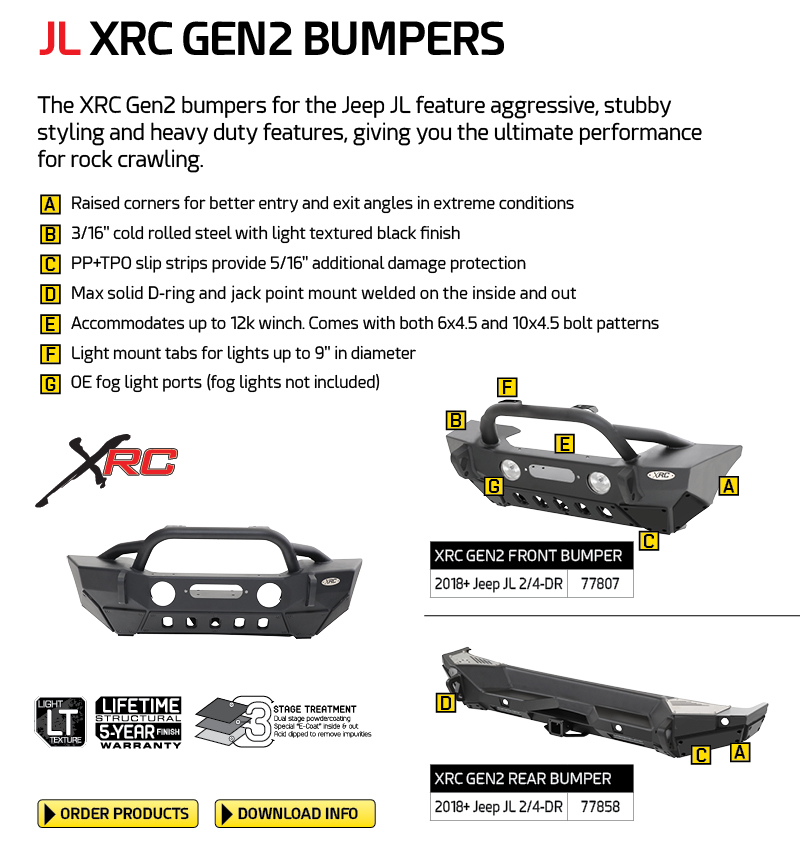 SMITTYBILT XRC GEN2 リアバンパー 18y～JLラングラー、ラングラーアンリミテッド、グラディエーター用 image4